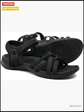 Women's Hiking Sport Sandals with Adjustable Straps and Arch Support
